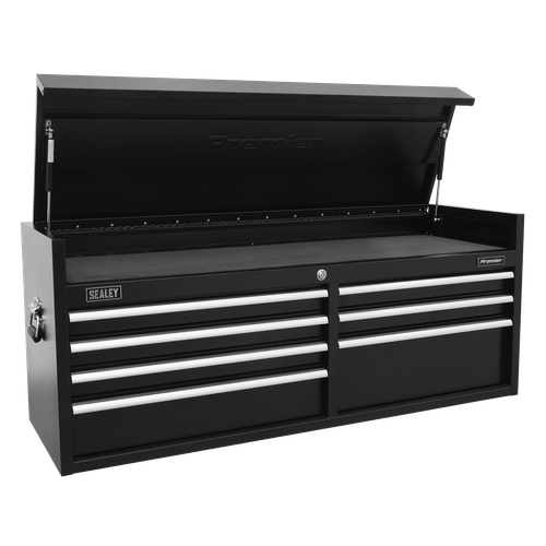 Premier PTB141507 Heavy-Duty Extra-Wide Topchest 7 Drawer 1415mm - Black