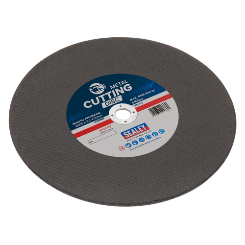 Sealey PTC/30020C 300 x 3.2mm Flat Metal Cutting Disc 20mm Bore