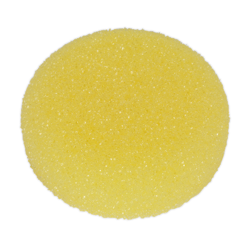 Sealey PTCCHV79Y Hook-and-Loop Buffing & Polishing Foam Head 80 x 25mm - Yellow/Coarse