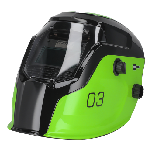 Sealey PWH3 Auto Darkening Welding Helmet Shade 9-13 - Green