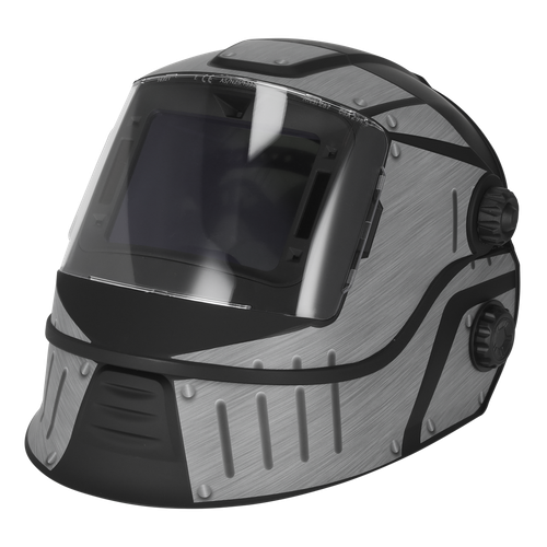 Sealey PWH603 Auto Darkening Solar Powered Flip-Up Welding Helmet Shade 9-13