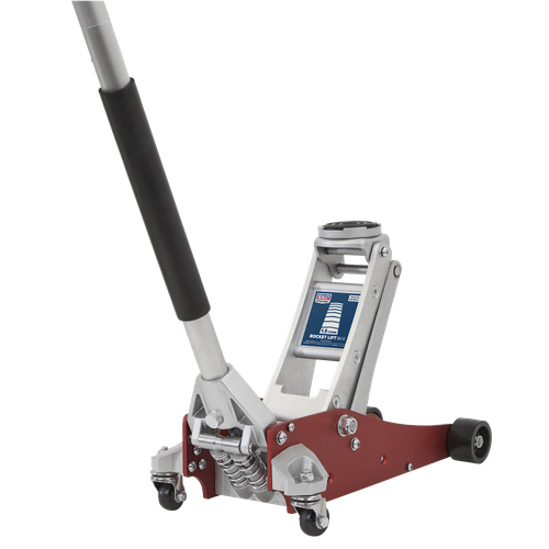 Premier RJA1550 Low Profile Aluminium Trolley Jack with Rocket Lift 1.5 Tonne