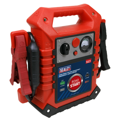 Sealey RS125 RoadStart® 12/24V Emergency Jump Starter 3000/1500 Peak Amps