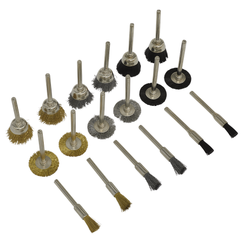 Sealey RTA18WB Rotary Tool Brush Set 18pc