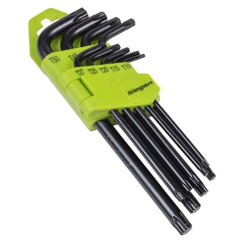 Siegen S01095 Long TRX-Star* Key Set 9pc