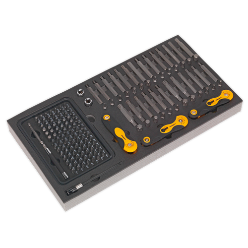 Siegen S01126 Specialised Bit Set & Folding Hex Keys with Tool Tray 192pc