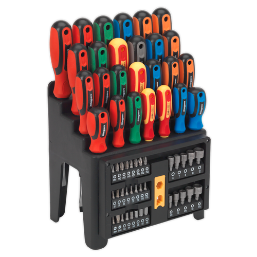 Siegen S01152 Screwdriver, Bit & Nut Driver Set 61pc