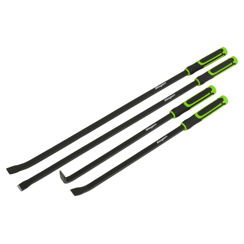 Siegen S01193 Heavy-Duty Pry Bar Set with Hammer Cap 4pc