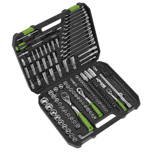 Siegen S01212 Socket Set 1/4", 3/8" & 1/2"Sq Drive 219pc