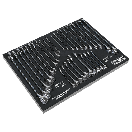 Siegen S01239 Metric/Imperial Combination Spanner Set 32pc
