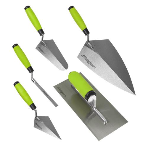 Siegen S01300 Trowel Set with Soft Grip Handle 5pc