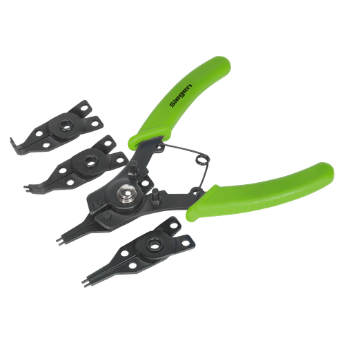 Siegen S0457 Internal/External Circlip Pliers Set