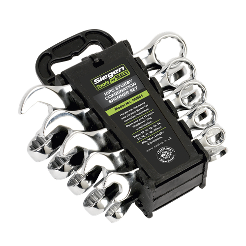 Siegen S0561 Stubby Combination Spanner Set 10pc