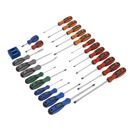 Siegen S0617 Soft Grip Screwdriver Set 24pc