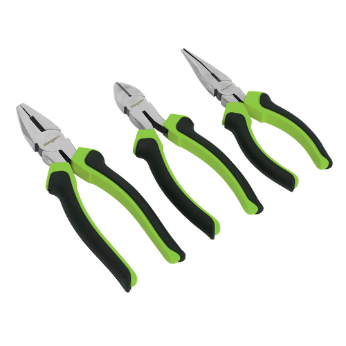 Siegen S0645 Comfort Grip Pliers Set 3pc