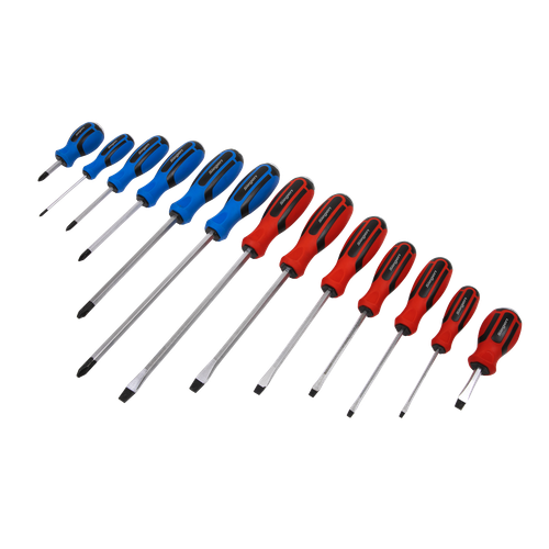 Siegen S0754 Hammer-Thru Screwdriver Set 13pc