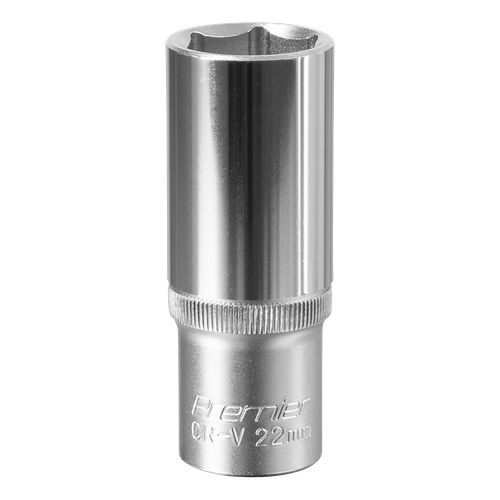 Premier S1222D Deep Socket 1/2"Sq Drive 22mm