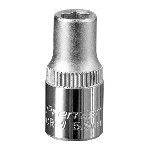 Premier S14055 Socket 1/4"Sq Drive 5.5mm