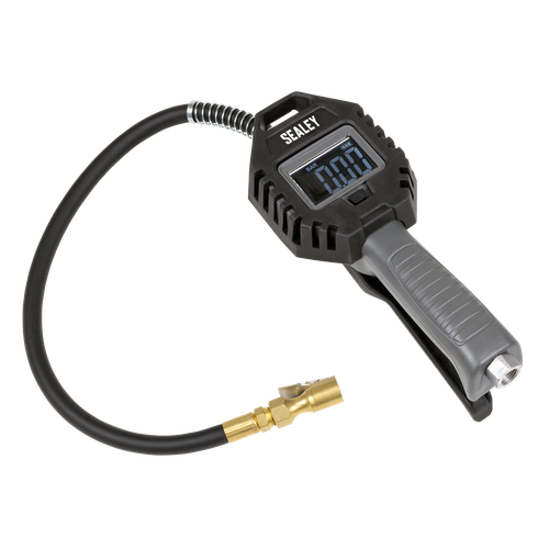 Sealey SA500 Rechargeable Digital Tyre Inflator with Clip-On Connector