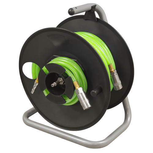 Sealey SA825 20m Portable Manual Air Hose Reel 6mm ID