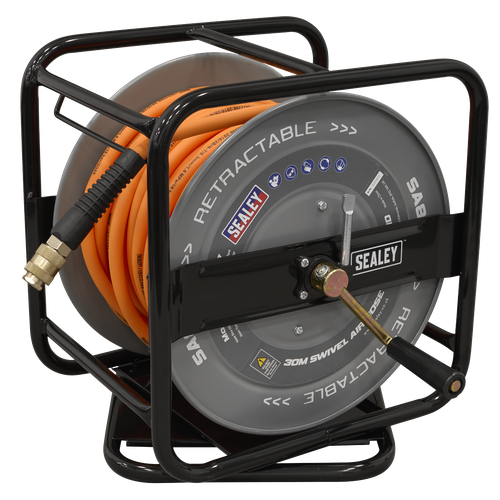 Sealey SA827 30m Swivel Air Hose Reel 6mm ID
