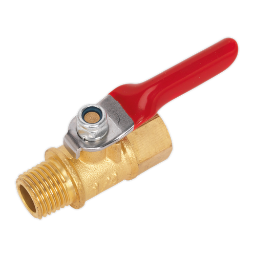 Sealey SA906 Lever Ball Valve 1/4"BSPT Male x 1/4"BSP Female
