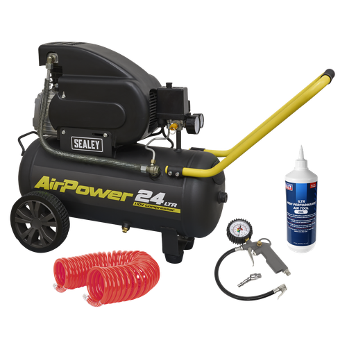 Sealey SAC2420E110VSC 24L Direct Drive Air Compressor Combo 2hp 110V