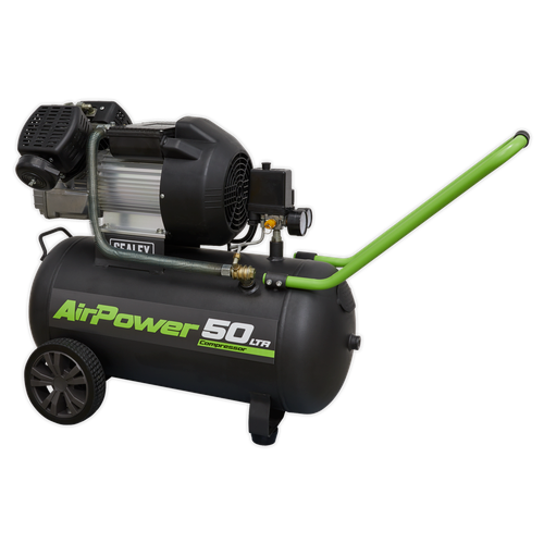Sealey SAC5030VE 50L V-Twin Direct Drive Air Compressor 3hp