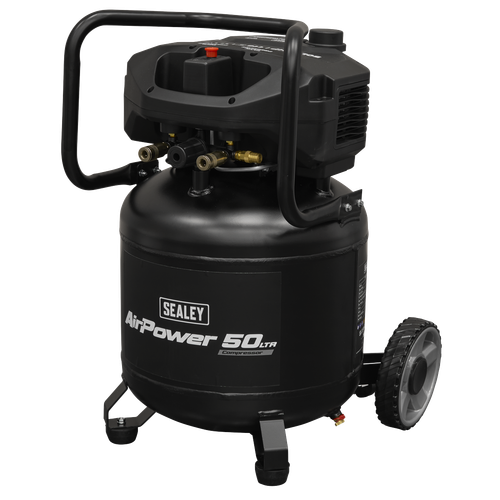Sealey SAC50V 50L Oil Free Belt Drive Vertical Compressor 2hp