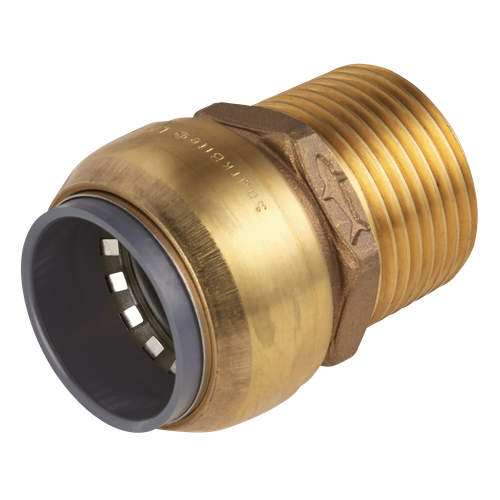 John Guest SBA28BSA SharkBite® Brass Straight Adaptor 28mm x 1"BSPT