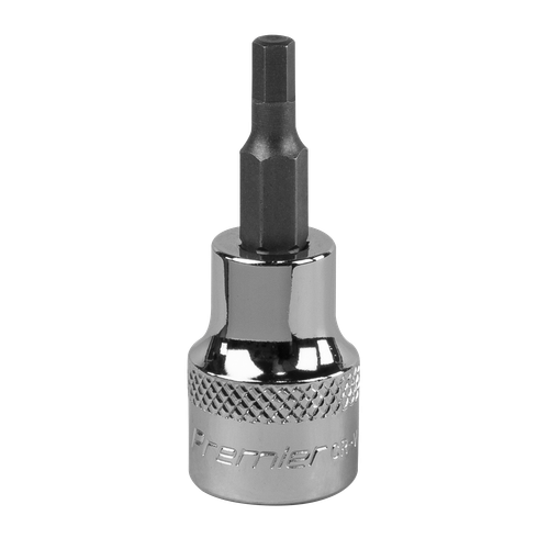Premier SBH007 Hex Socket Bit 3/8"Sq Drive 4mm