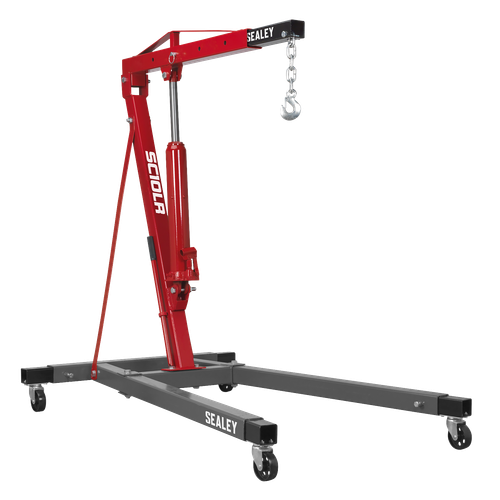 Sealey SC10LR Long Reach Engine Crane with Extendable Legs 1 Tonne