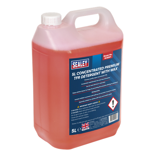 Sealey SCS001 Concentrated TFR Premium Detergent with Wax 5L