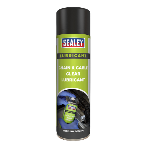 Sealey SCS017S Chain & Cable Clear Lubricant 500ml