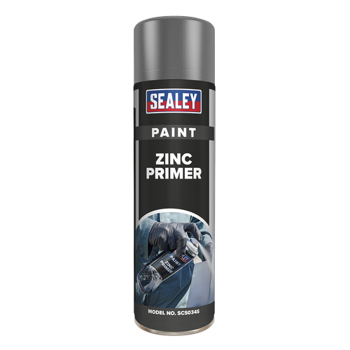 Sealey SCS034S Primer Paint 500ml - Grey Zinc