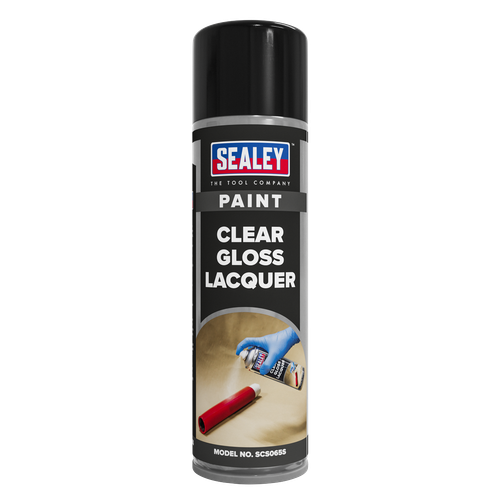 Sealey SCS065S Gloss Lacquer 500ml - Clear