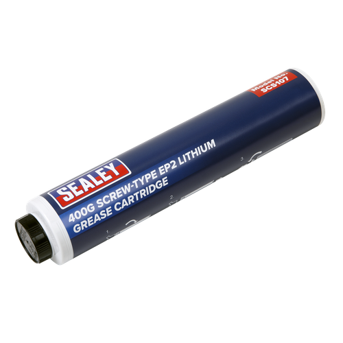 Sealey SCS107 EP2 Lithium Grease Cartridge Screw-Type 400g
