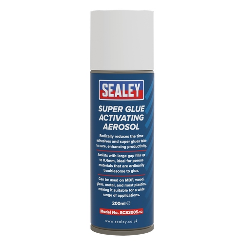 Sealey SCS300S Super Glue Activator Aerosol 200ml