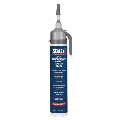 Sealey SCS591 High Temperature Gasket Sealant 200ml - Black