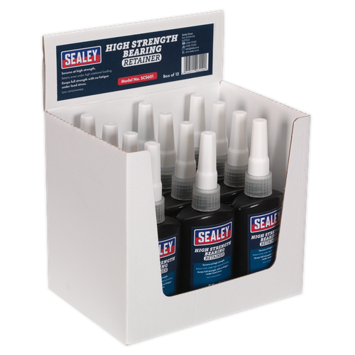 Sealey SCS601 High Strength Bearing Fit Retainer 50ml - Pack of 12