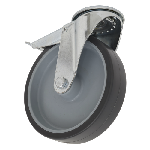 Sealey SCW2100SBLEM 100mm Castor Wheel with Bolt Hole & Total Lock