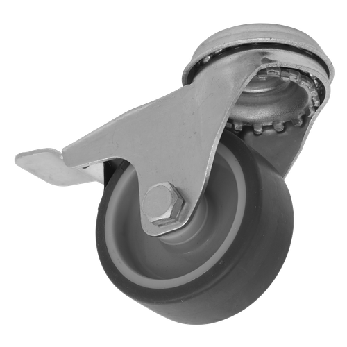Sealey SCW250SBLEM 50mm Castor Wheel with Bolt Hole & Total Lock
