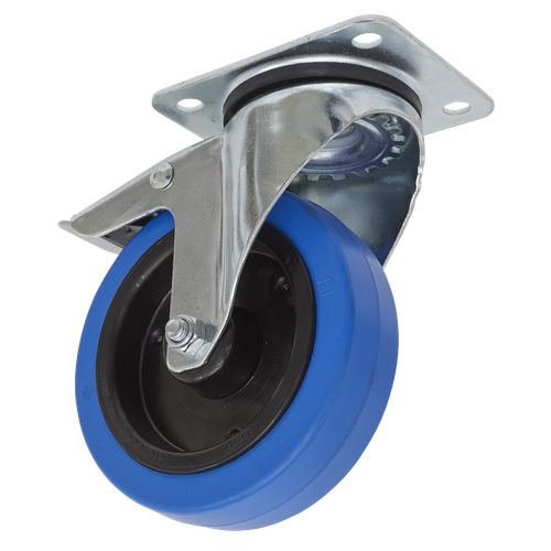 Sealey SCW3125SPL 125mm Castor Wheel with Swivel Plate & Total Lock