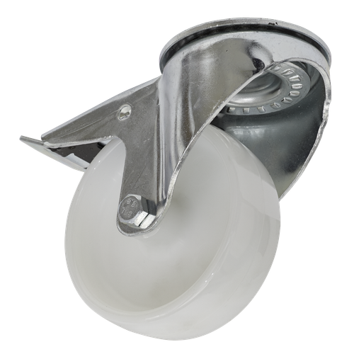 Sealey SCW4100SBL 100mm Castor Wheel with Swivel Bolt Hole & Total Lock