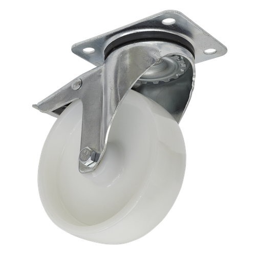 Sealey SCW4125SPL 125mm Castor Wheel with Swivel Plate & Total Lock