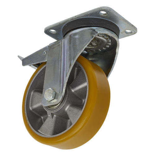 Sealey SCW5160SPL 160mm Castor Wheel with Swivel Plate & Total Lock