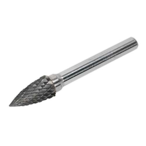 Sealey SDB03 Arc Pointed Nose Tungsten Carbide Rotary Burr 10mm