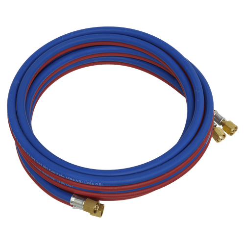 Sealey SGA5 Oxyacetylene Twin Rubber Hose Set 5m