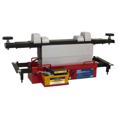 Sealey SJBEX200A Air Jacking Beam 2 Tonne with Arm Extenders & Flat Roller Supports