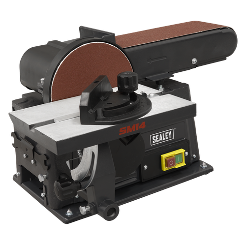 Sealey SM14 915 x 100mm Belt/150mm Disc Sander 500W/230V